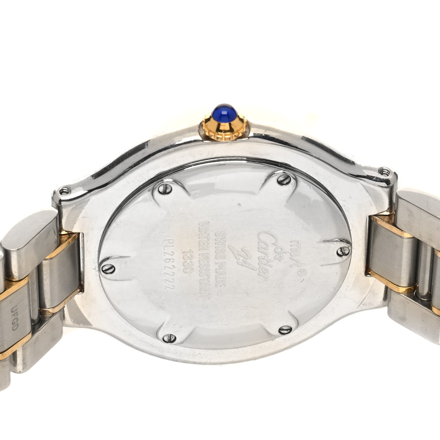 Stainless Steel 18K Yellow Gold 31mm Must De 21 Quartz Watch