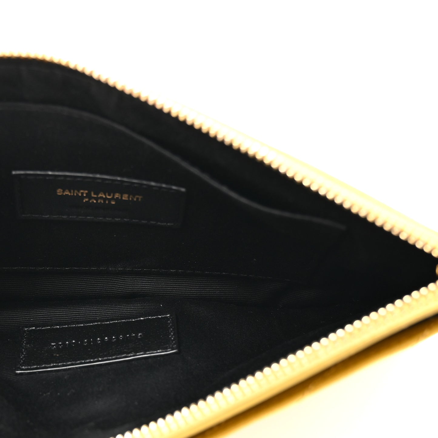 Grain De Poudre Chevron Monogram Large Bill Pouch Light Chartreuse