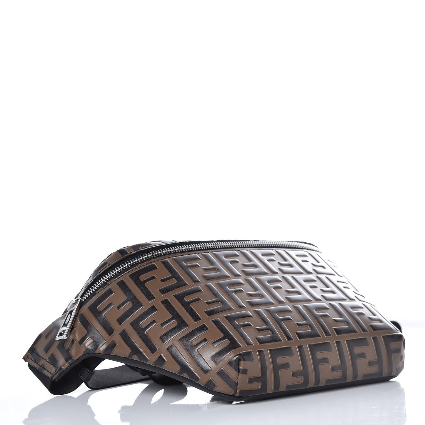Vitello Century Bi-Color FF 1974 Embossed Belt Bag Maya Black