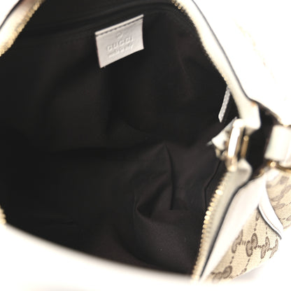 Gucci Monogram Medium D Gold Ring Hobo White 5 of 10