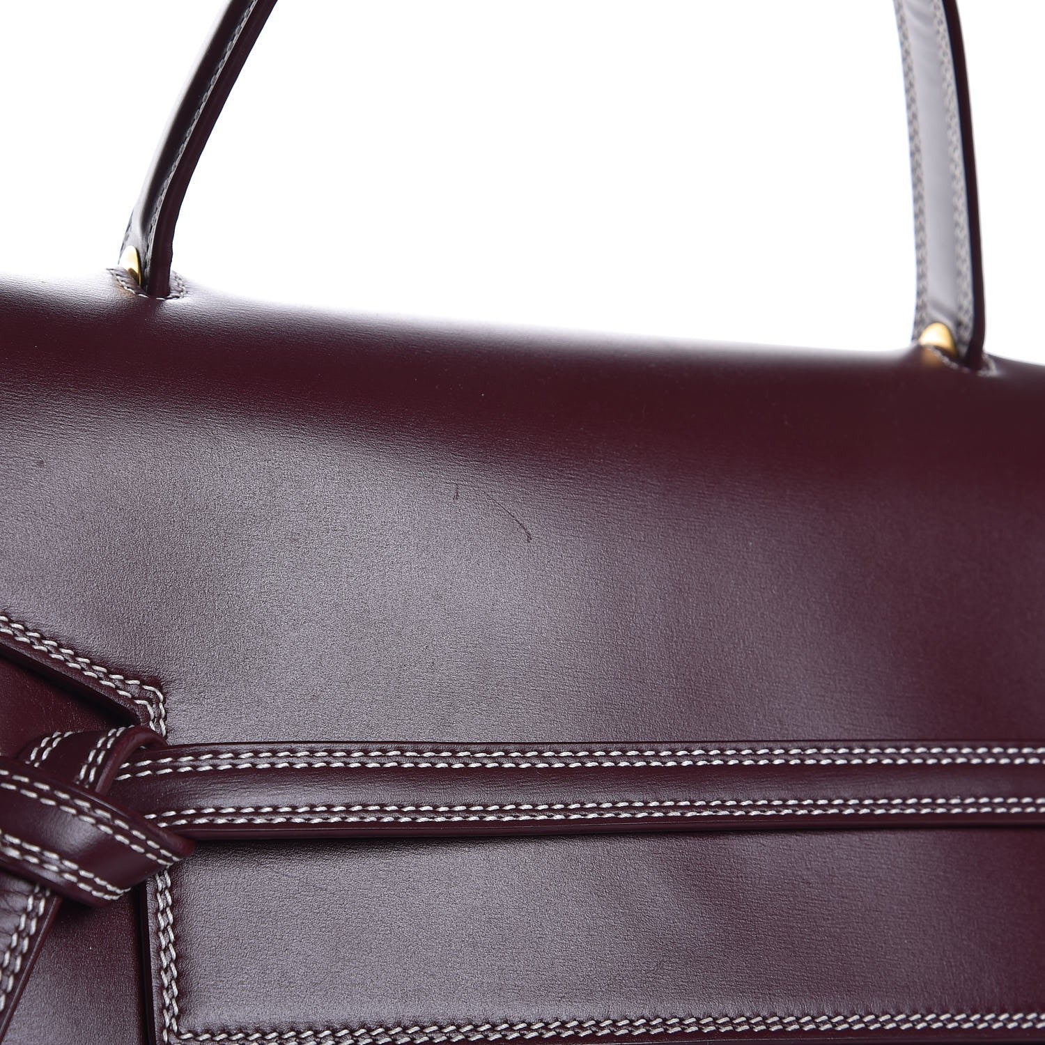 Celine Natural Calfskin Mini Belt Bag Burgundy 10 of 15
