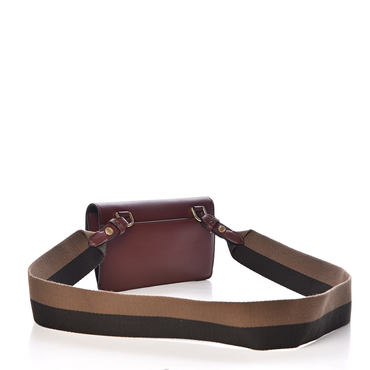 Fendi Vitello King Mini Flat Baguette Praline 3 of 10