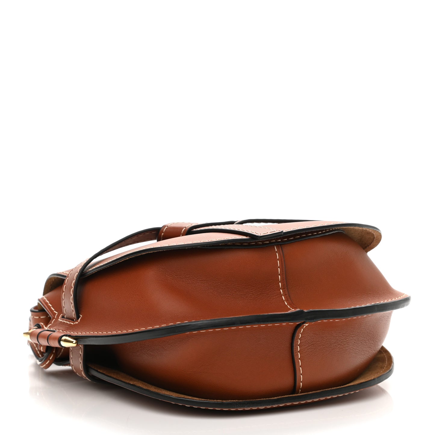 Calfskin Small Gate Crossbody Bag Rust