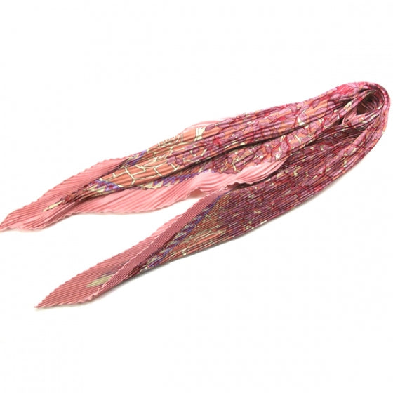 Silk Plisse Axis Mundi Tree Scarf