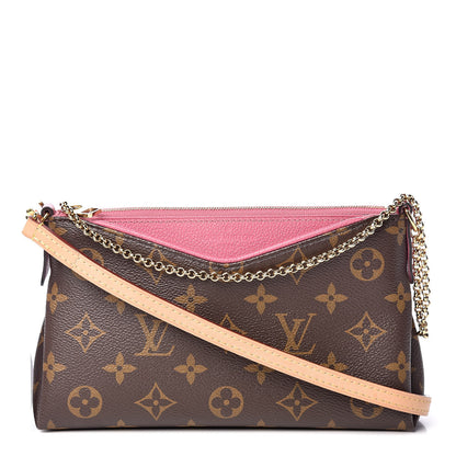Louis Vuitton Monogram Pallas Clutch Rose Fizzy 1 of 12