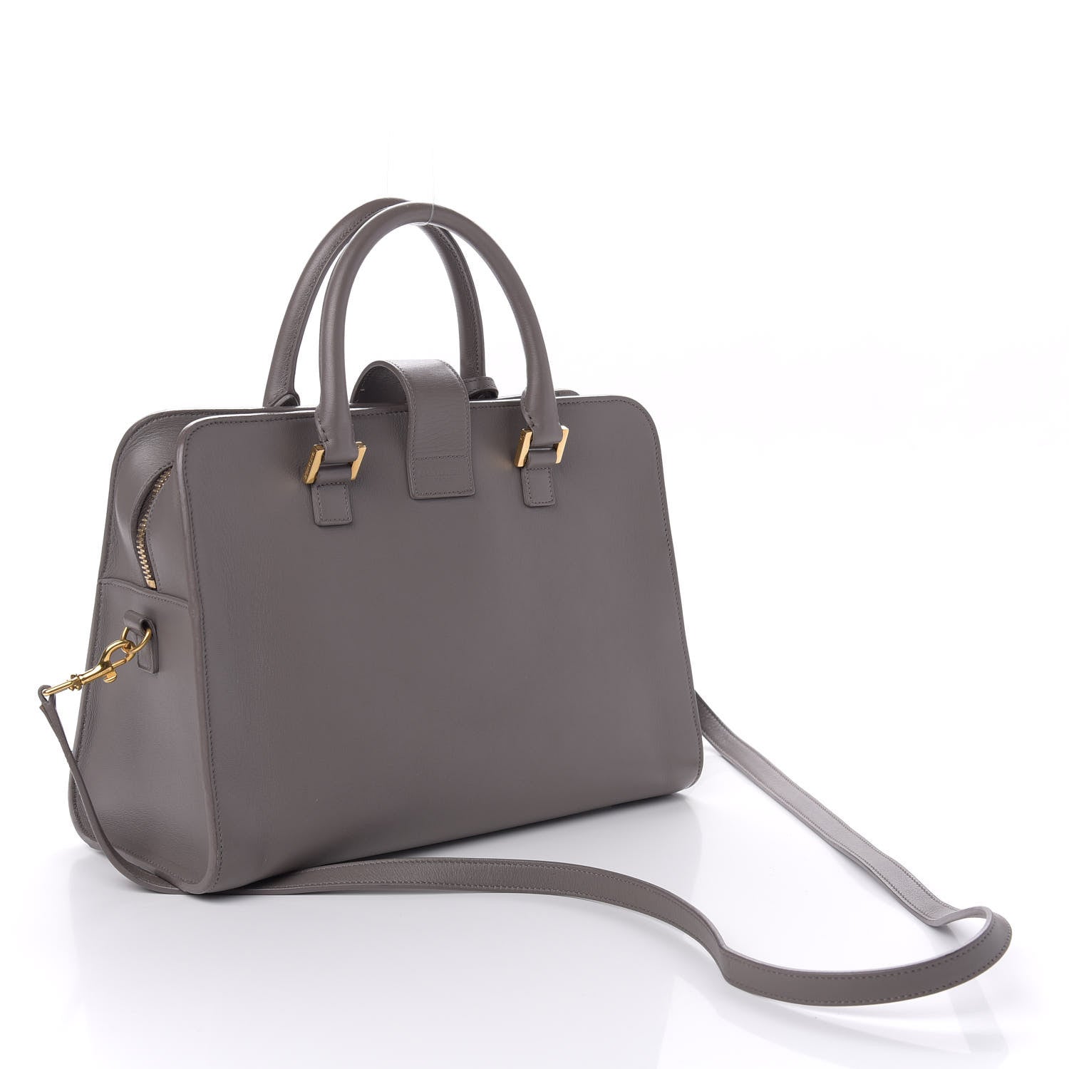Saint Laurent Calfskin Small Monogram Cabas Earth 4 of 11