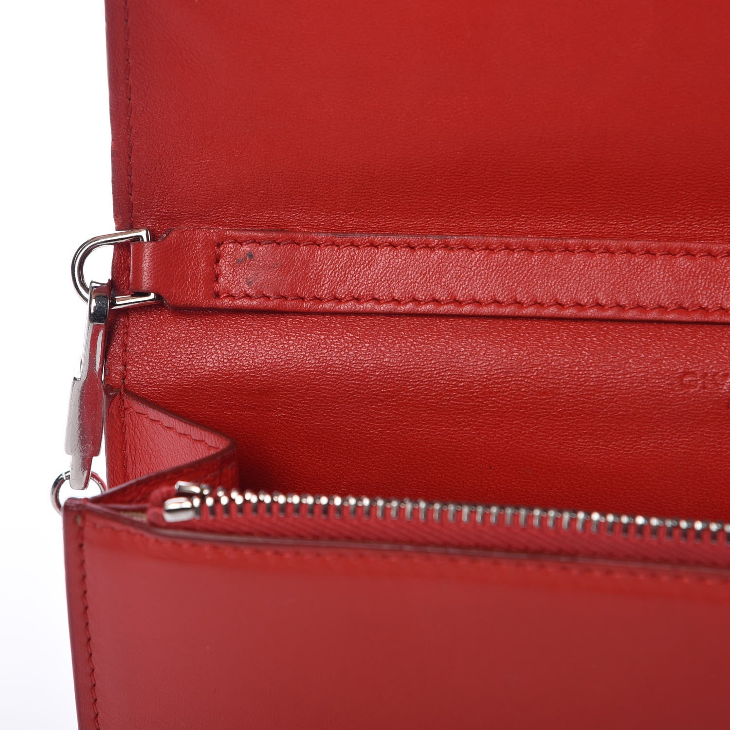 Givenchy Calfskin Studded Pandora Chain Wallet Medium Red 8 of 13