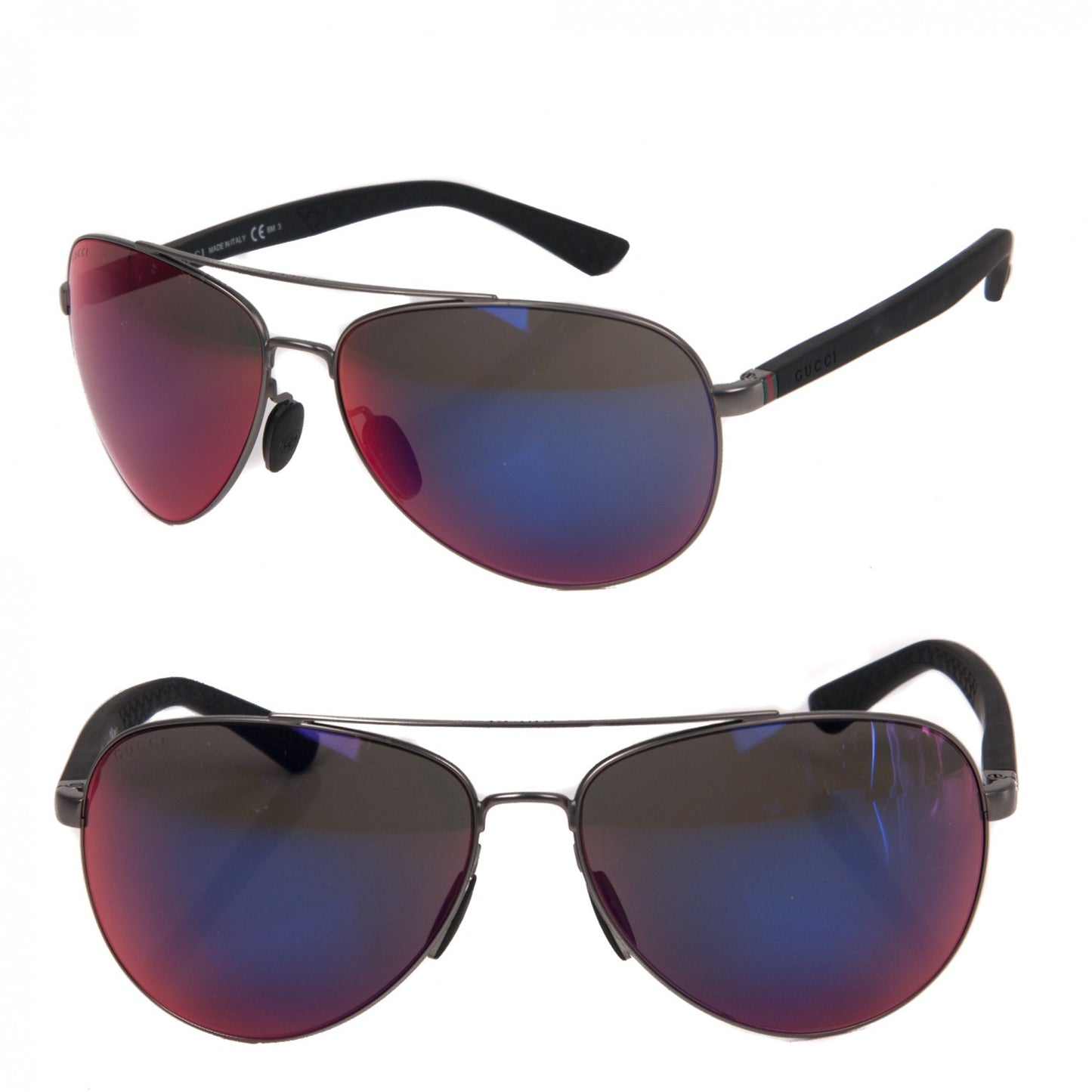 MIrrored Web Aviator Sunglasses 2266/S Black