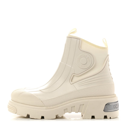 Christian Dior Neoprene Rubber Dior Genesis 30mm Ankle Boots 41 Off White 1 of 9