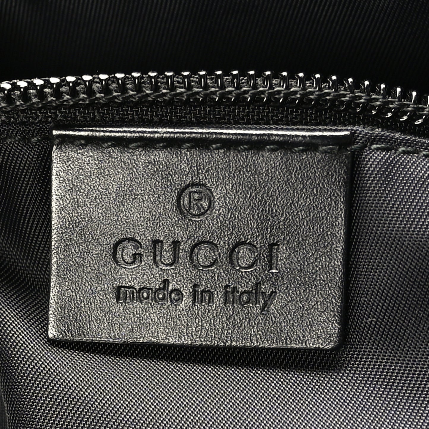 GG Supreme Monogram Crossbody Messenger Bag Black Grey
