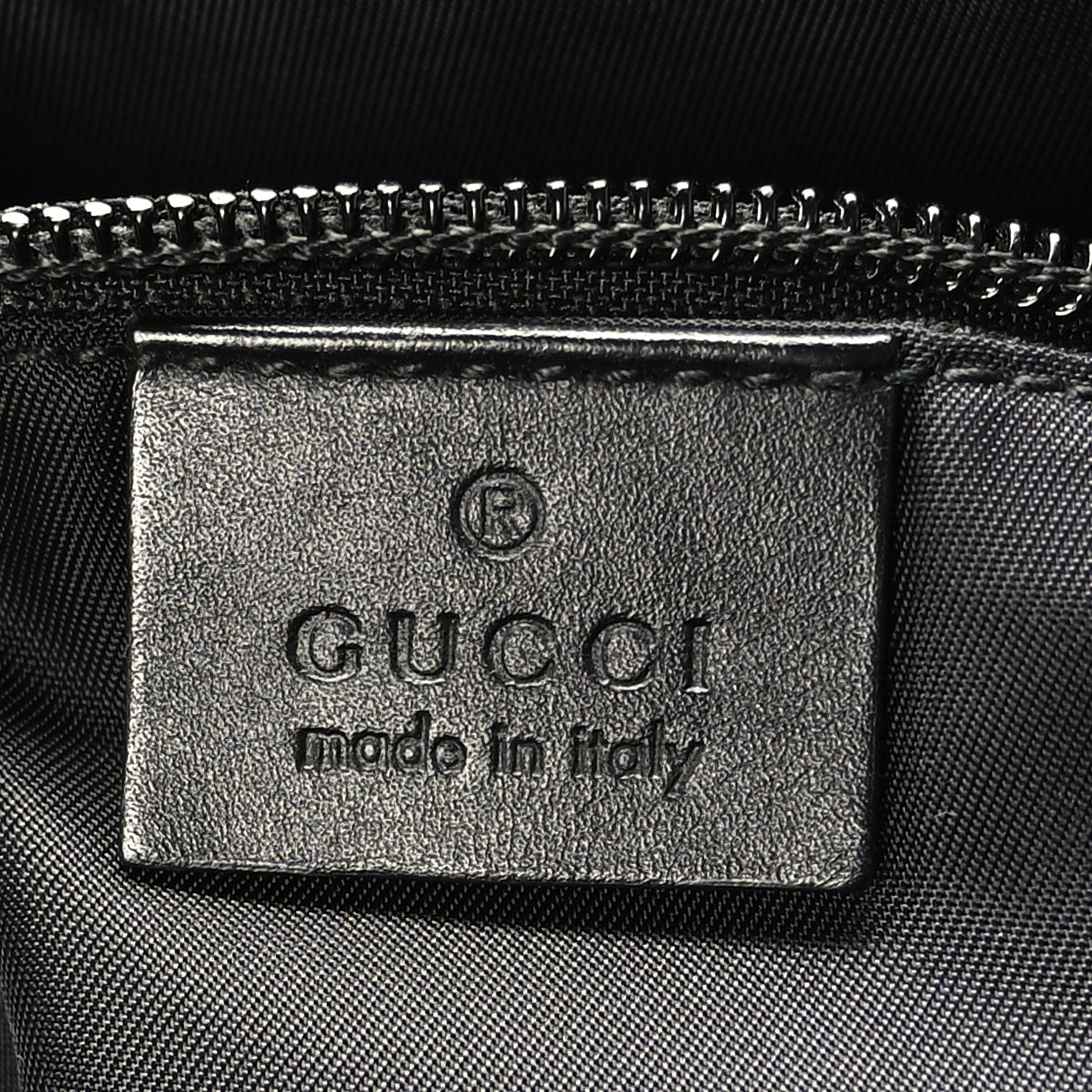 Gucci GG Supreme Monogram Crossbody Messenger Bag Black Grey 6 of 10