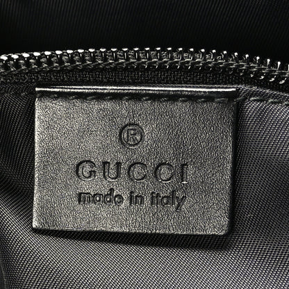 Gucci GG Supreme Monogram Crossbody Messenger Bag Black Grey 6 of 10