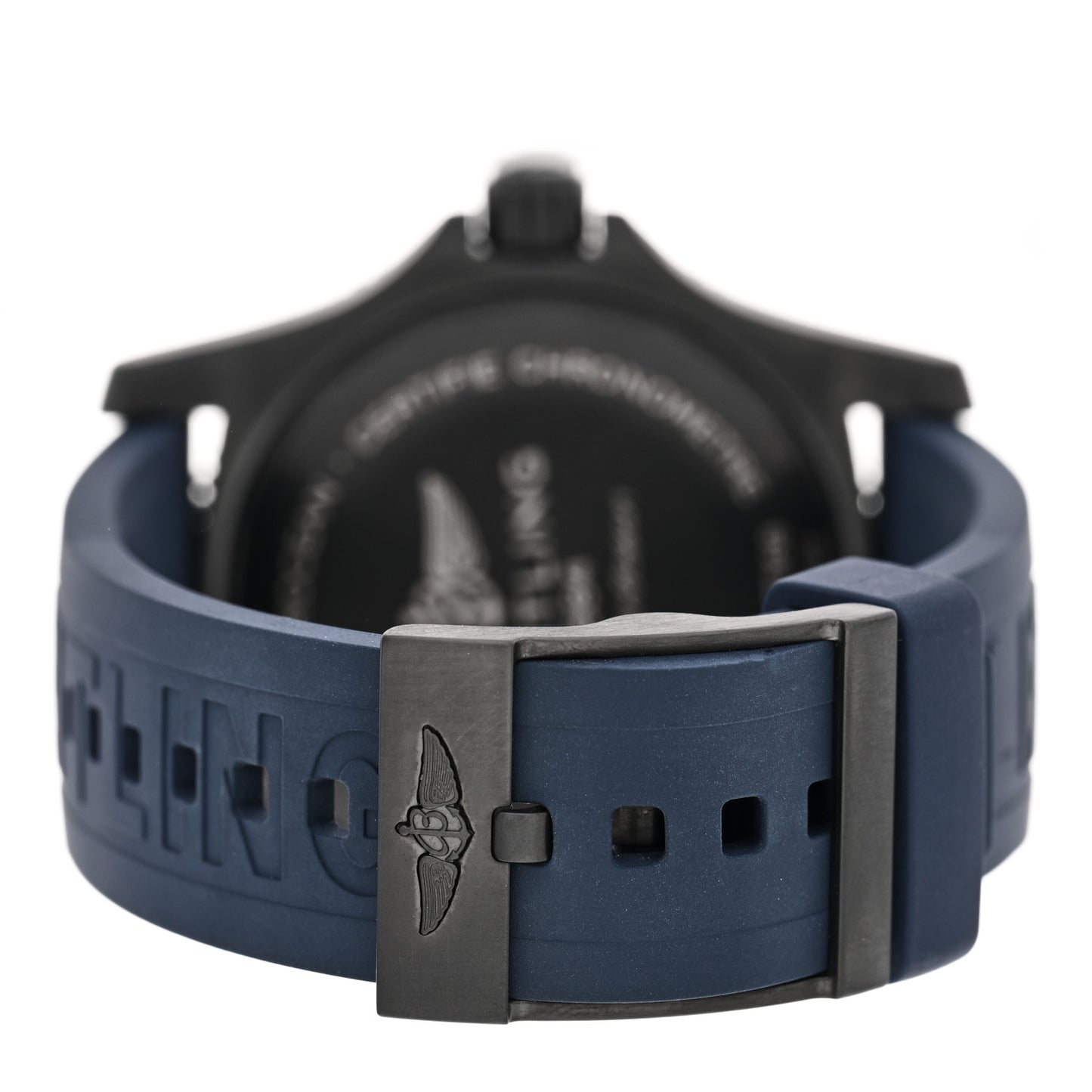 DLC Coated Stainless Steel Rubber 46mm Superocean Automatic Watch Blue M17368D71C1S1