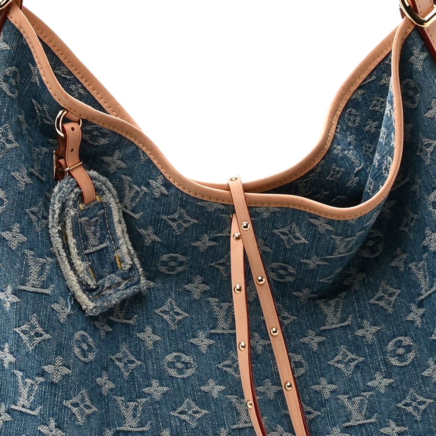 Monogram Denim CarryAll MM Blue
