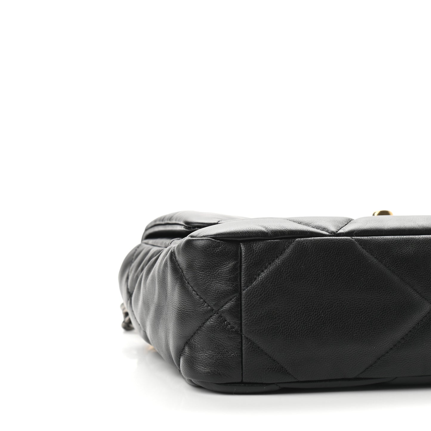 Lambskin Quilted Medium Chanel 19 Flap Black