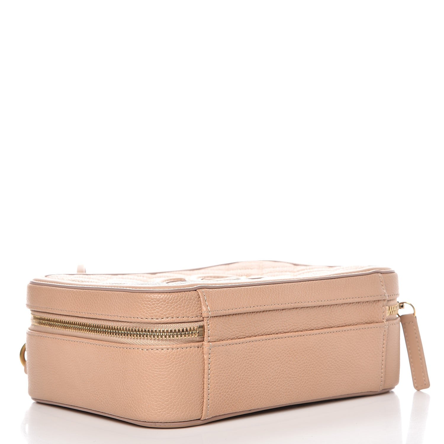 Chanel Caviar Quilted Medium CC Filigree Vanity Case Beige 4 of 8