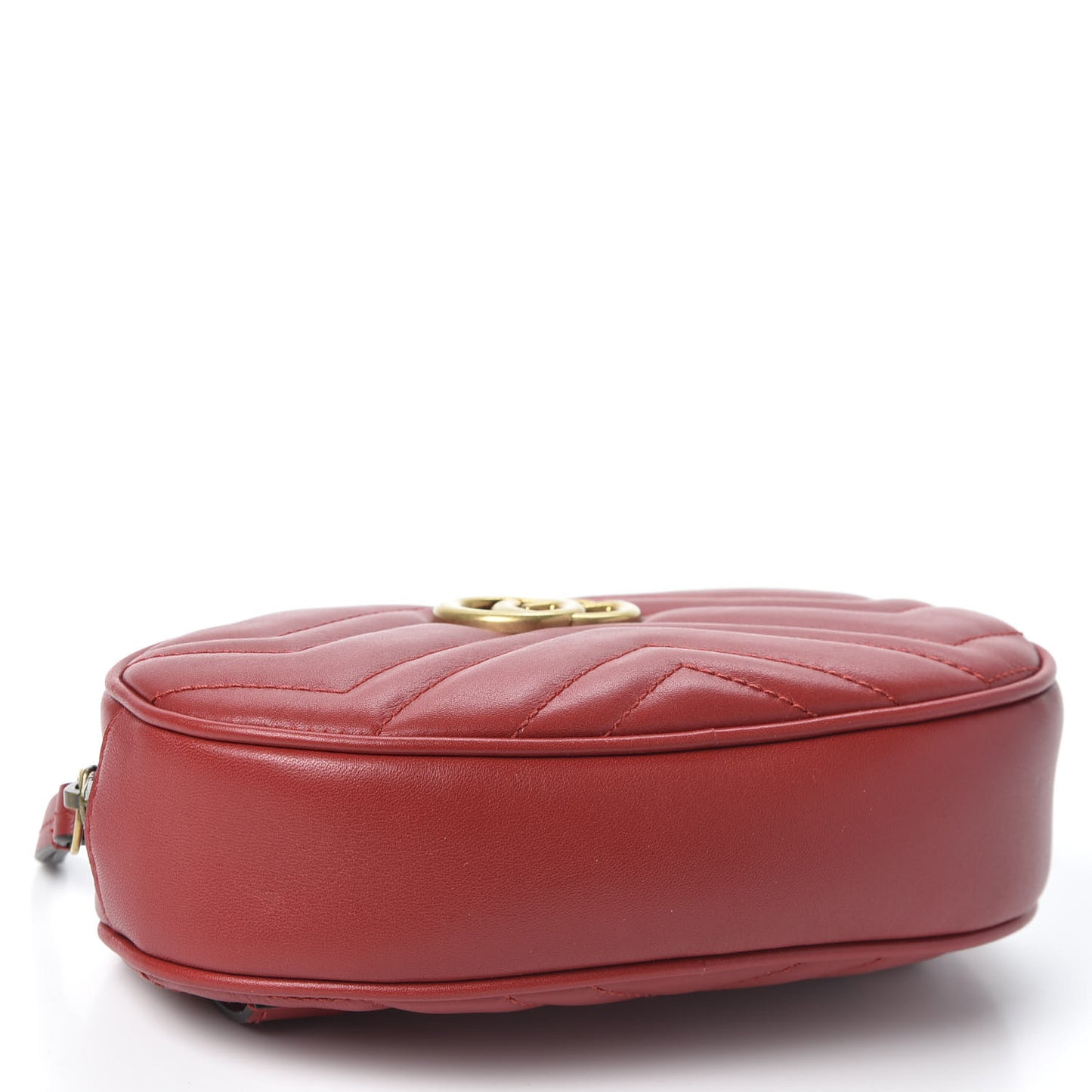 Calfskin Matelasse GG Marmont Belt Bag 85 34 Hibiscus Red