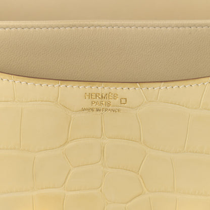 Hermes Matte Alligator Constance 24 Beton 6 of 14
