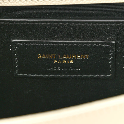 Saint Laurent Grain De Poudre Small Monogram Kate Satchel Blanc Vintage 6 of 10