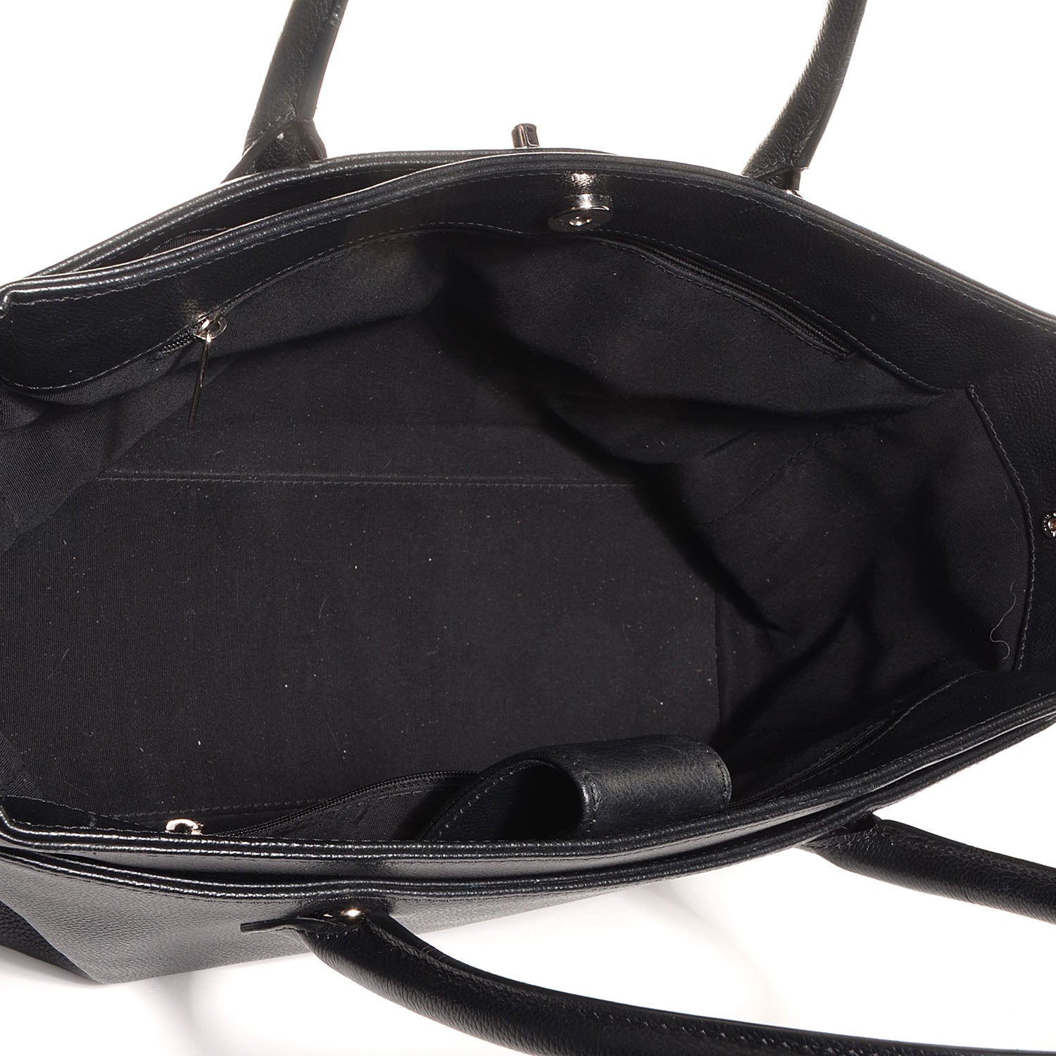 Chanel Calfskin Cerf Executive Shopper Tote Black 5 of 6