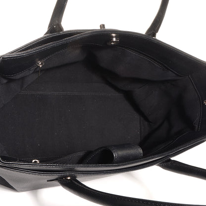 Chanel Calfskin Cerf Executive Shopper Tote Black 5 of 6