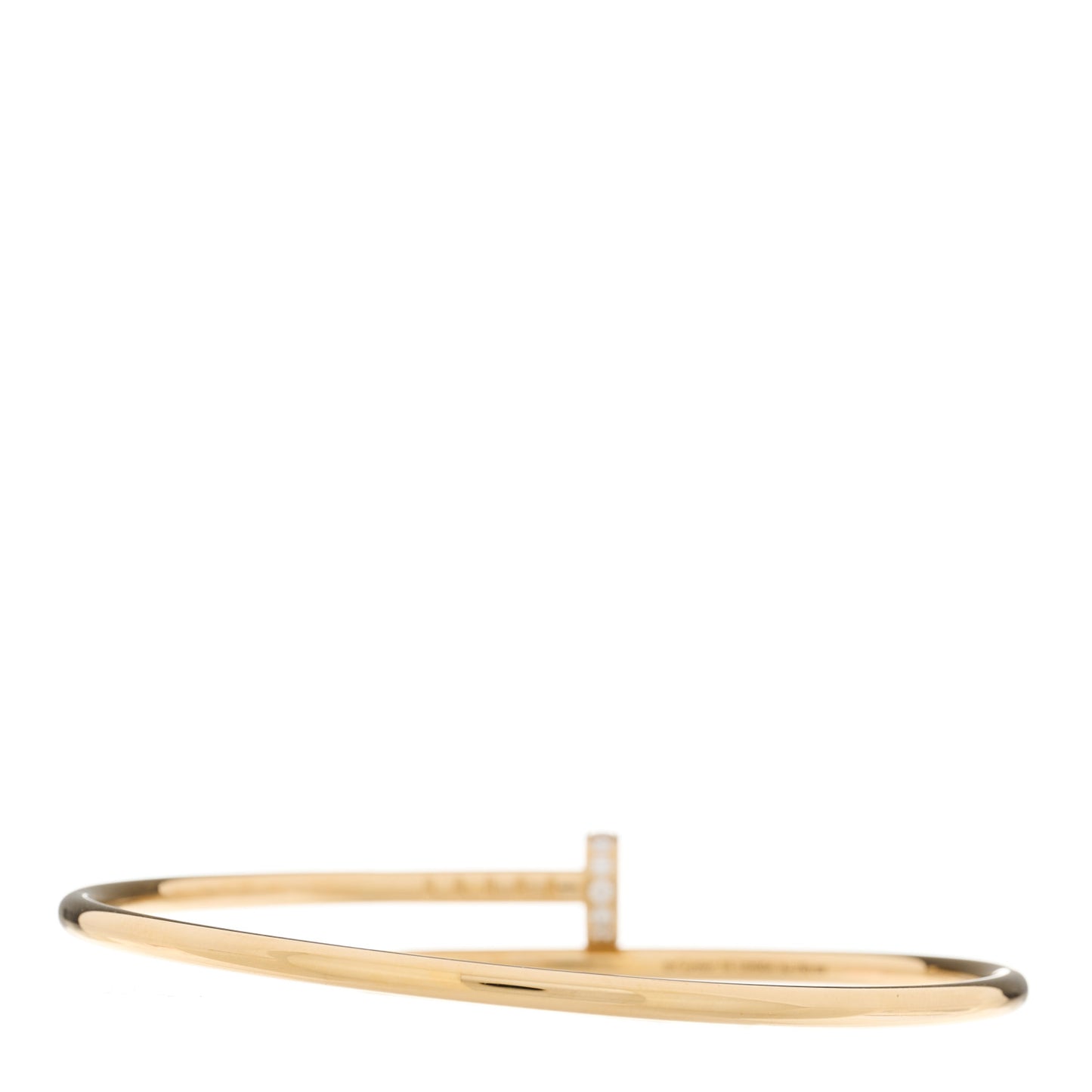 18K Yellow Gold Diamond Small Juste Un Clou Bracelet 16