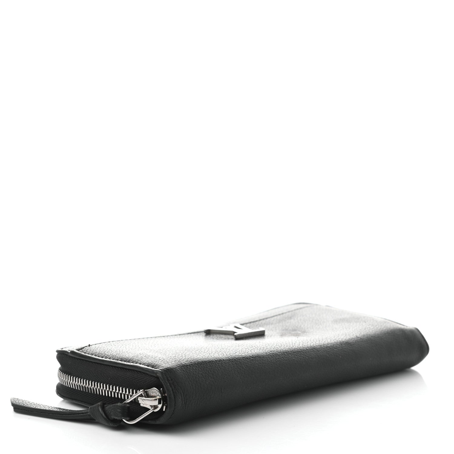 Louis Vuitton Calfskin Zippy Lockme Wallet Black 4 of 9