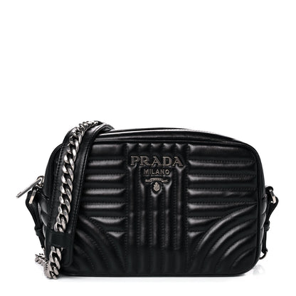 Prada Soft Calfskin Diagramme Camera Bag Black 1 of 11