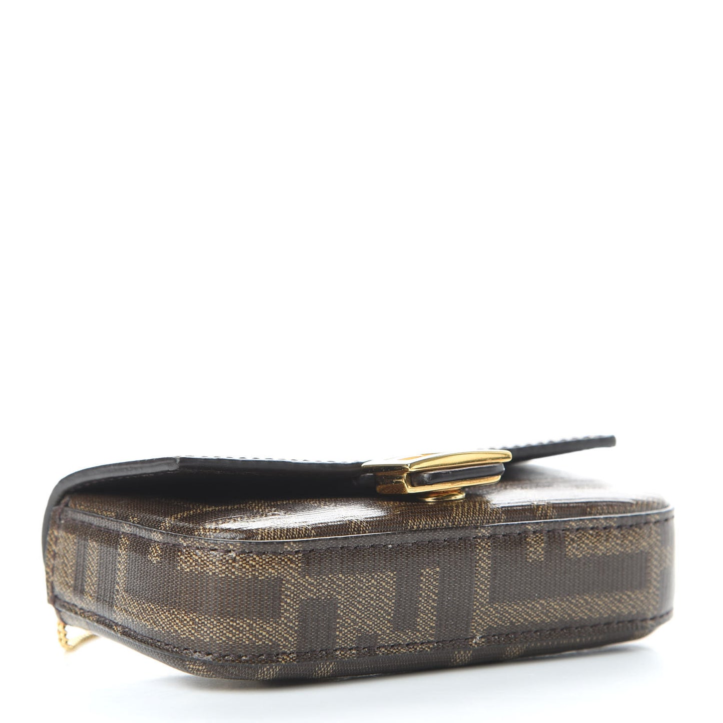 Glazed Fabric FF 1974 Nano Baguette Charm Mogano Panna