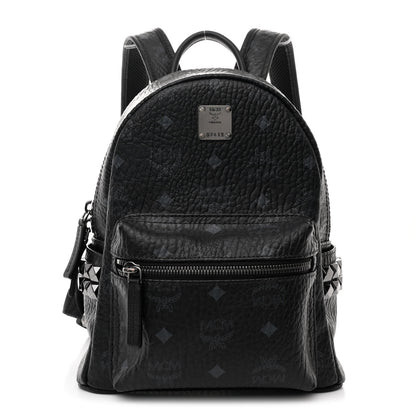 MCM Visetos Side Stud Mini Stark Backpack Black 1 of 10