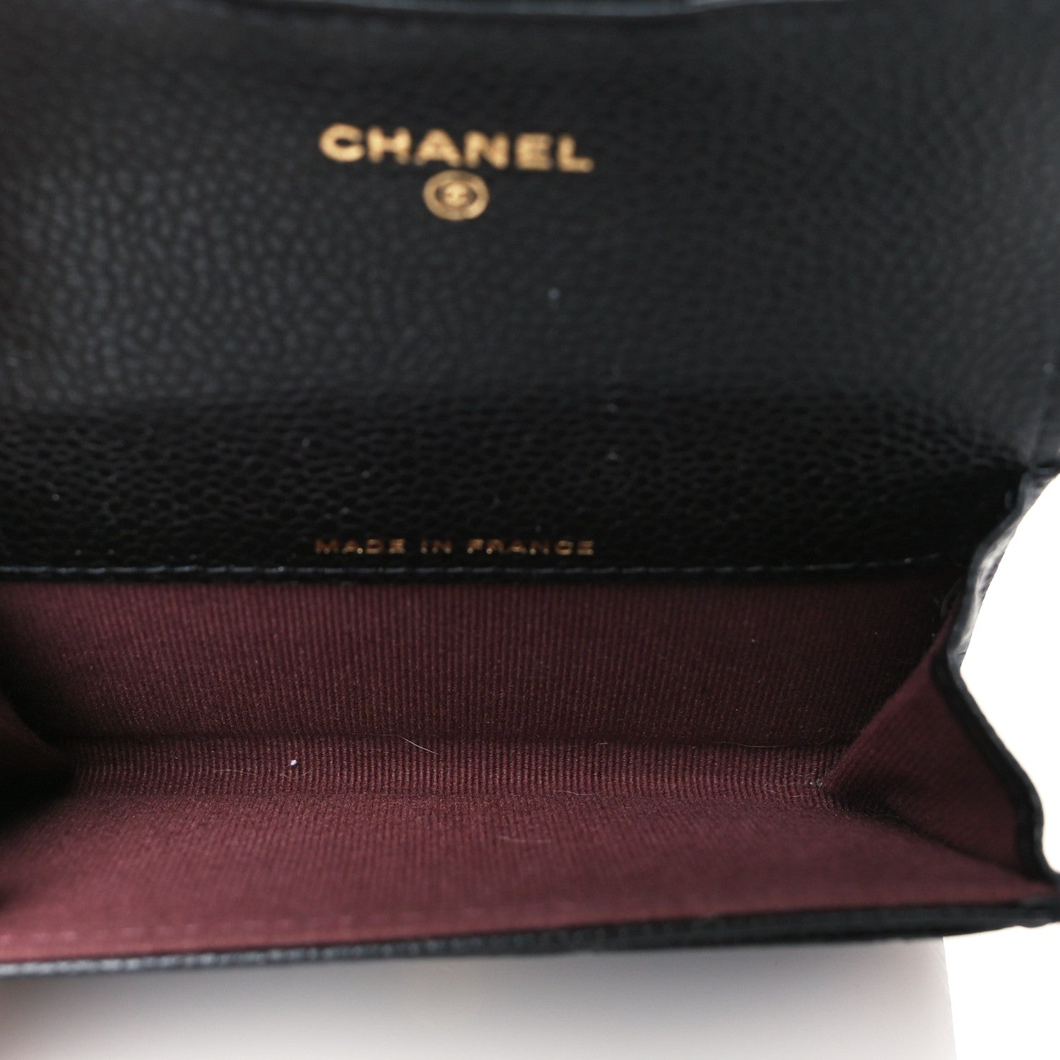 Chanel Caviar Quilted Flap Card Holder Wallet Black 5 of 10