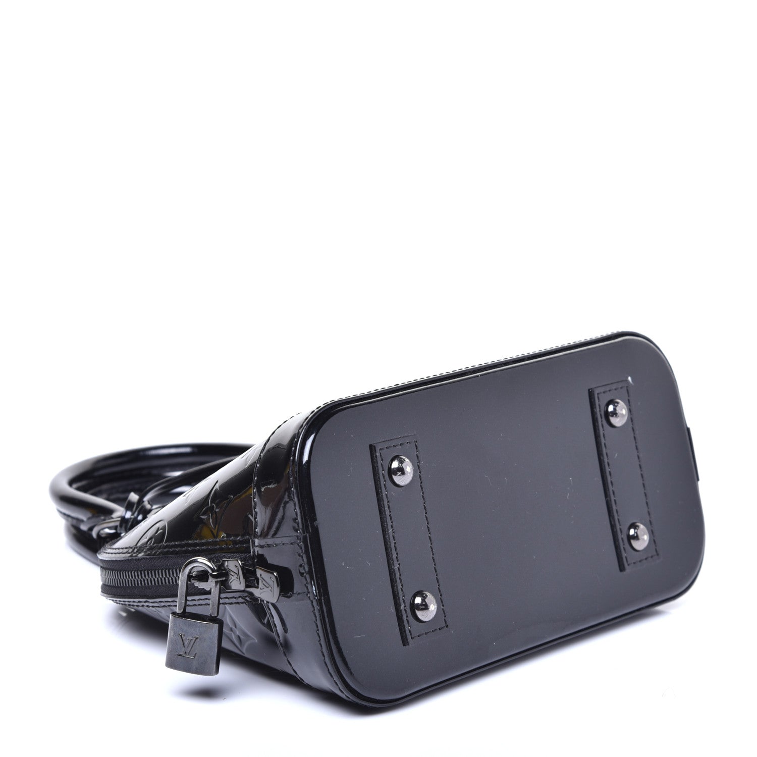 Louis Vuitton Vernis Alma BB Noir Magnetique 3 of 8