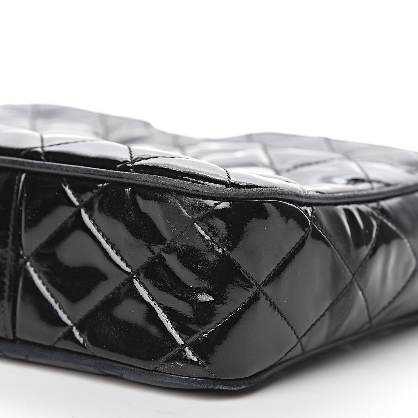 Patent Quilted Camera Case Black