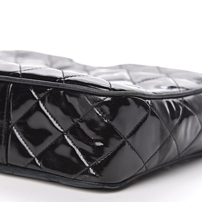 Chanel Patent Quilted Camera Case Black 16 of 17