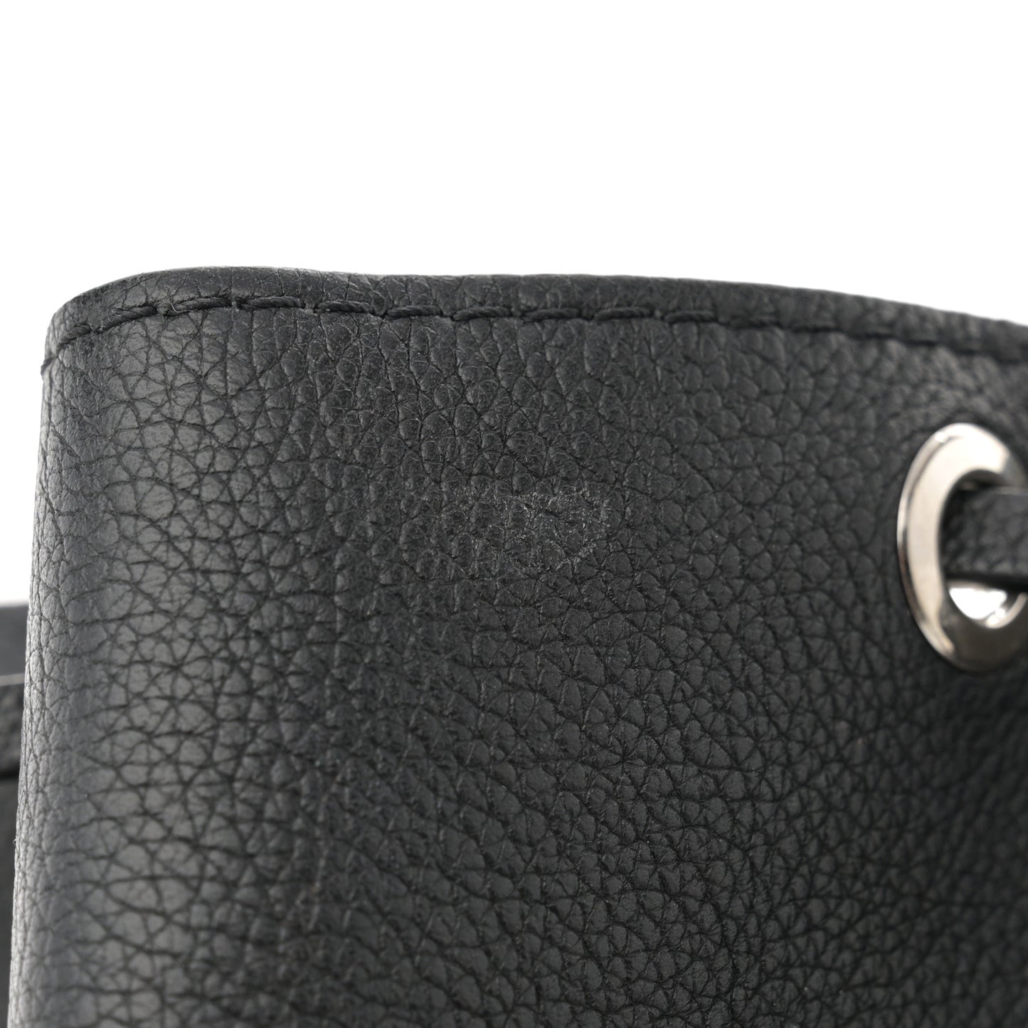 Calfskin Lockme Backpack Black