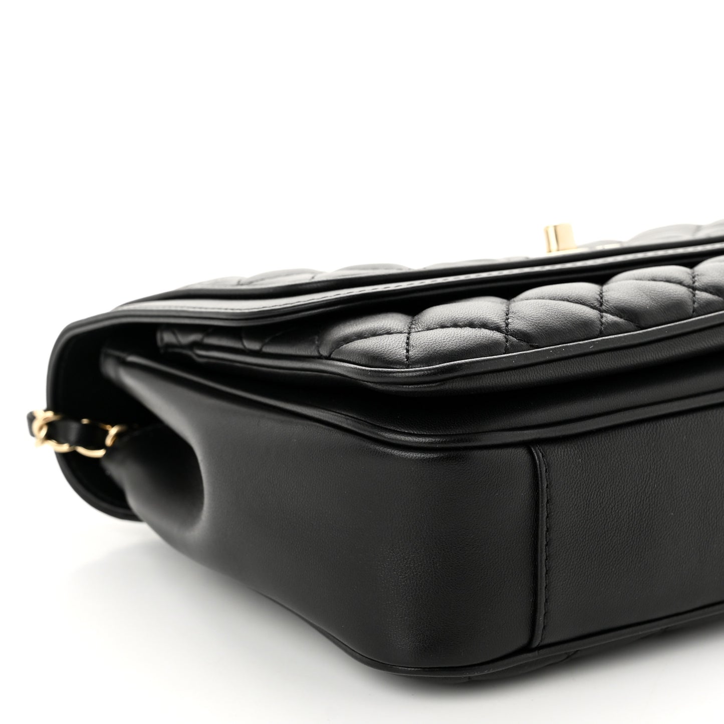 Lambskin Quilted Medium Lovely Day Flap Black