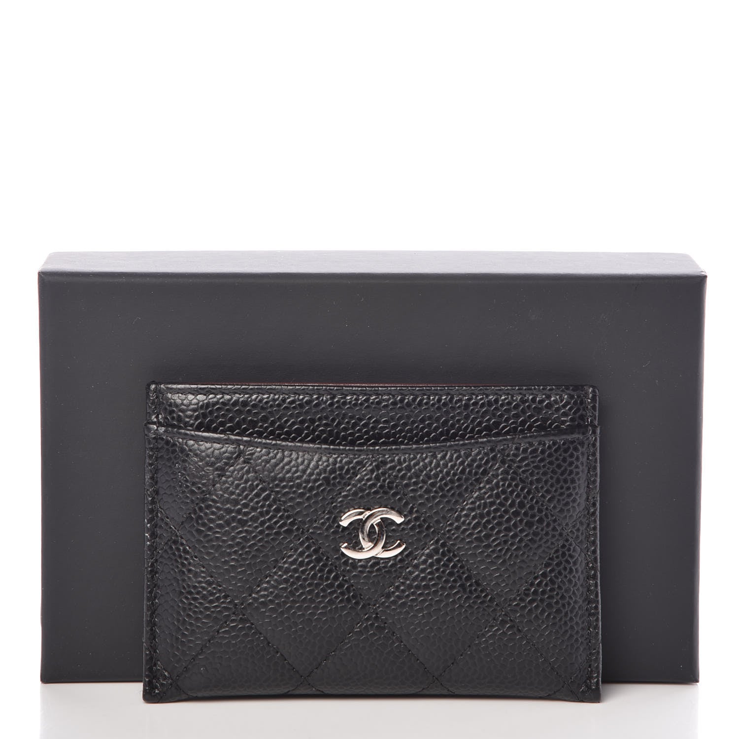 Chanel Caviar Quilted Card Holder Black 9 of 9