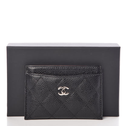 Chanel Caviar Quilted Card Holder Black 9 of 9