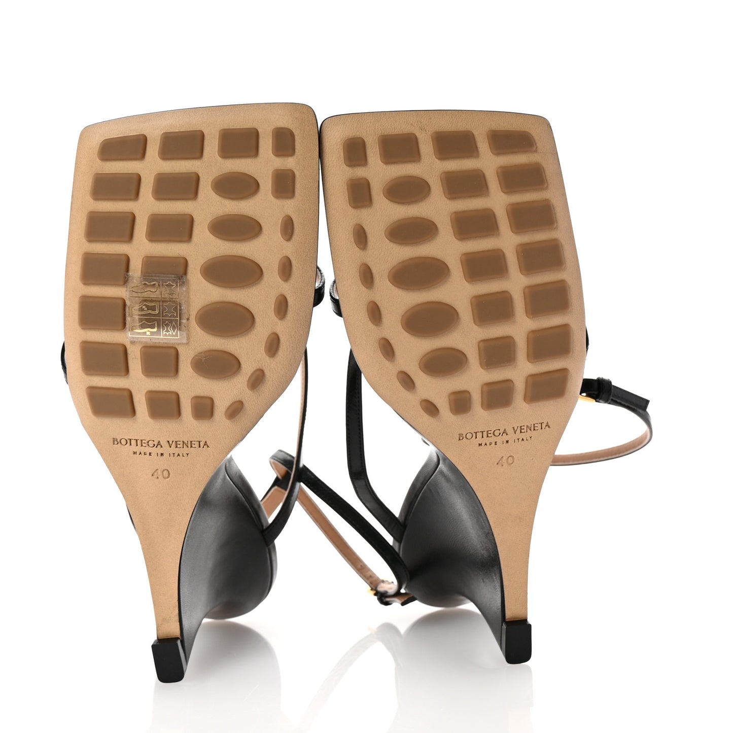 Lambskin Stretch Multi Strap 90mm Sandals 40 Black