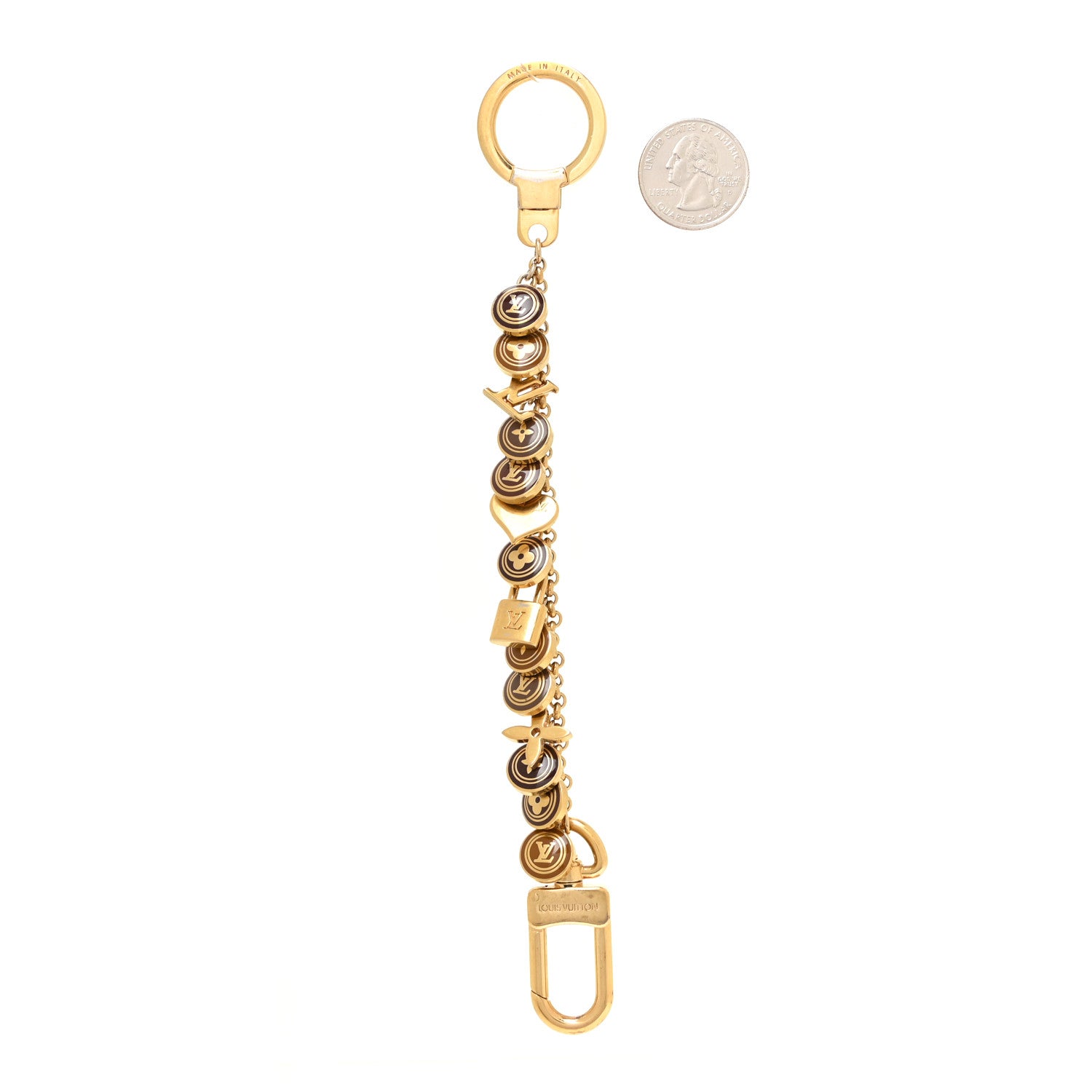 Louis Vuitton Pastilles Key Chain Bag Charm Brown 2 of 5