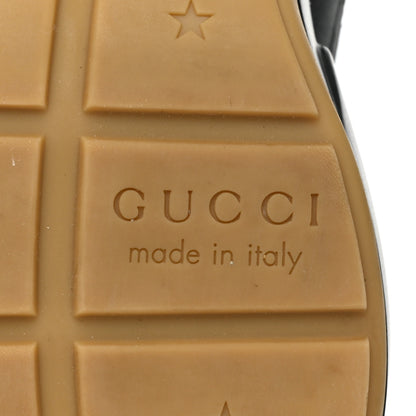 Gucci Calfskin Iridescent Logo Womens Rhyton Sneakers 37.5 Black 7 of 13