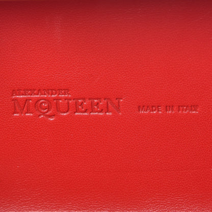 Alexander McQueen Calfskin Studded Britannia Skull Box Clutch Black 6 of 8