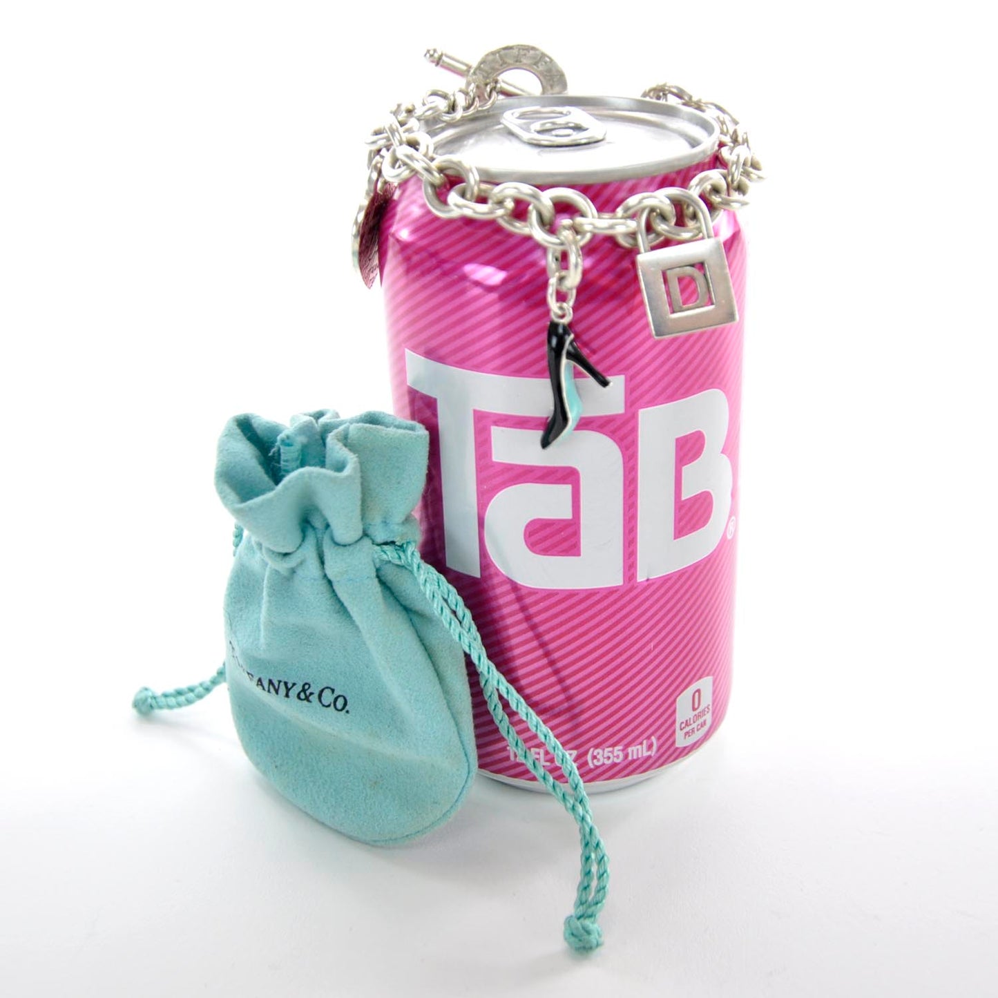 Sterling Silver Multi Charm Toggle Bracelet