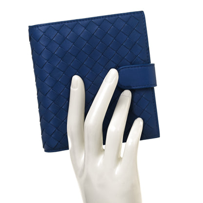 Bottega Veneta Nappa Intrecciato Mini Wallet Blue 2 of 11