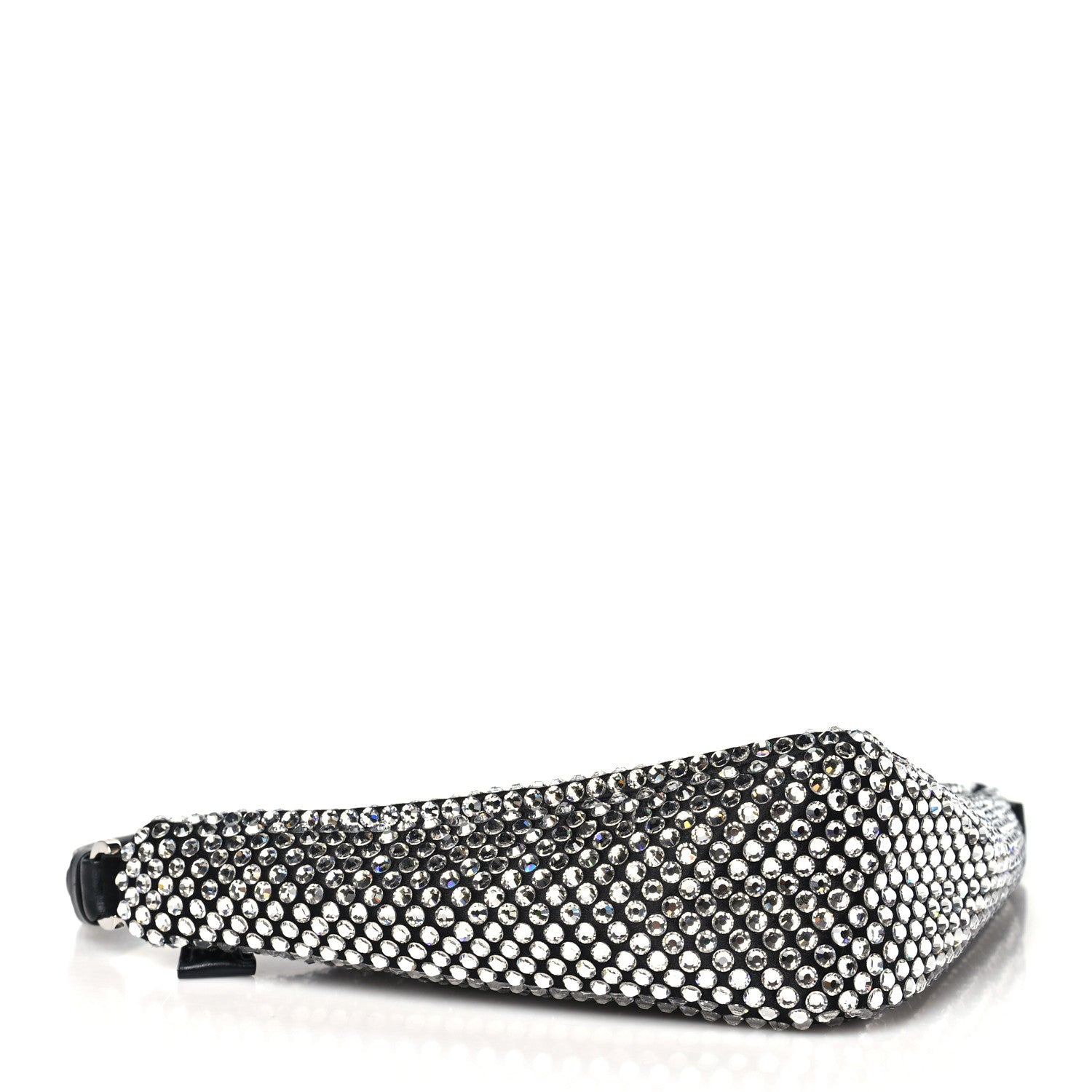 Prada Satin Crystal Triangle Pouch Cristal 4 of 9