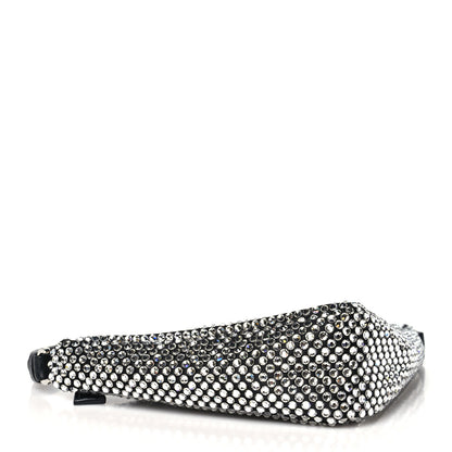 Prada Satin Crystal Triangle Pouch Cristal 4 of 9