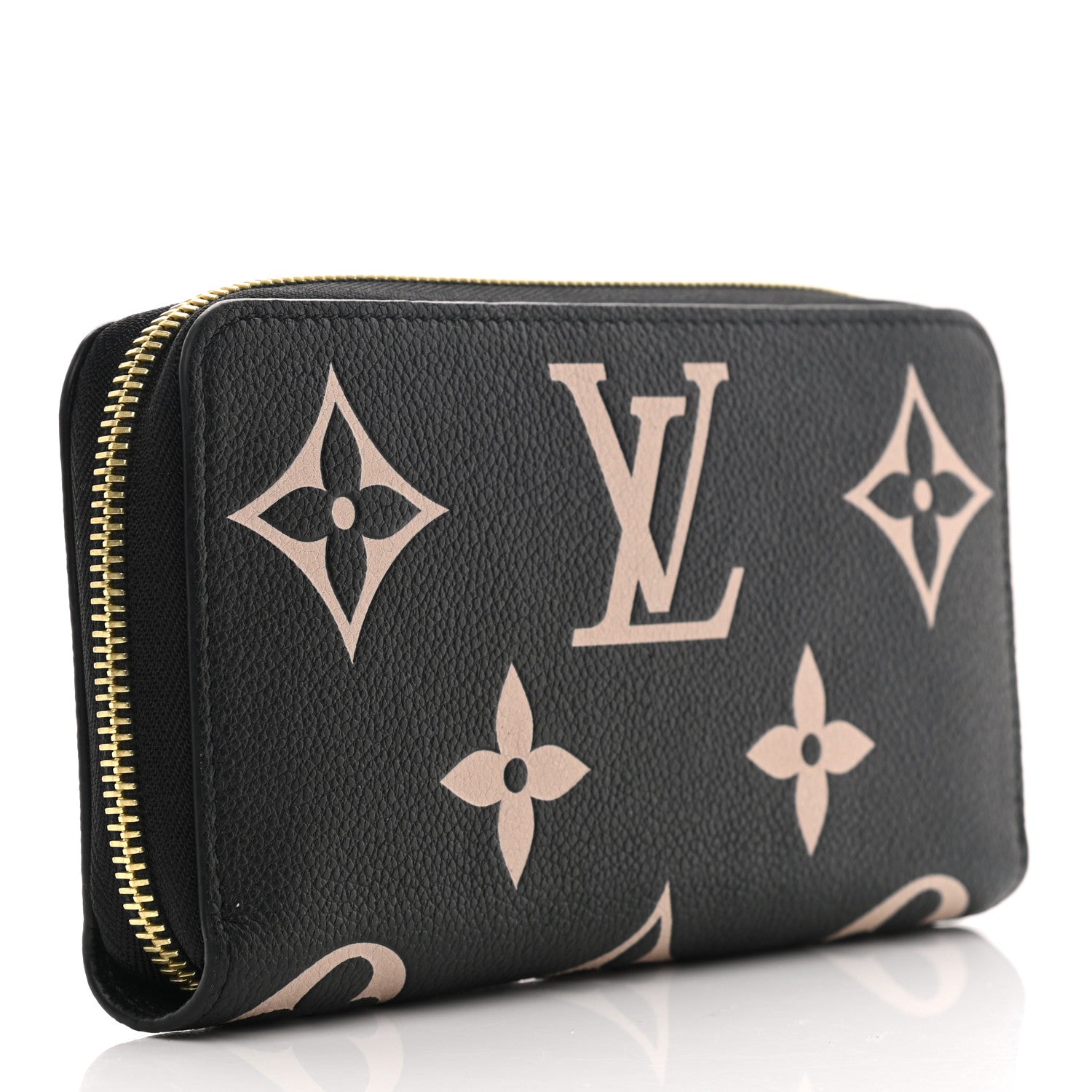 Louis Vuitton Empreinte Monogram Giant Zippy Wallet Black Beige 3 of 7