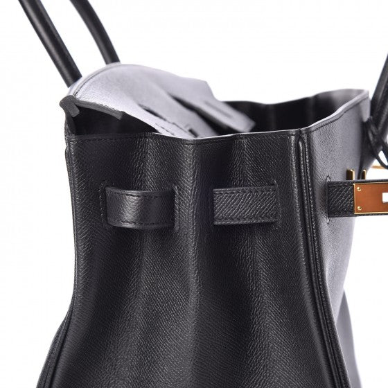 Epsom Birkin 35 Black