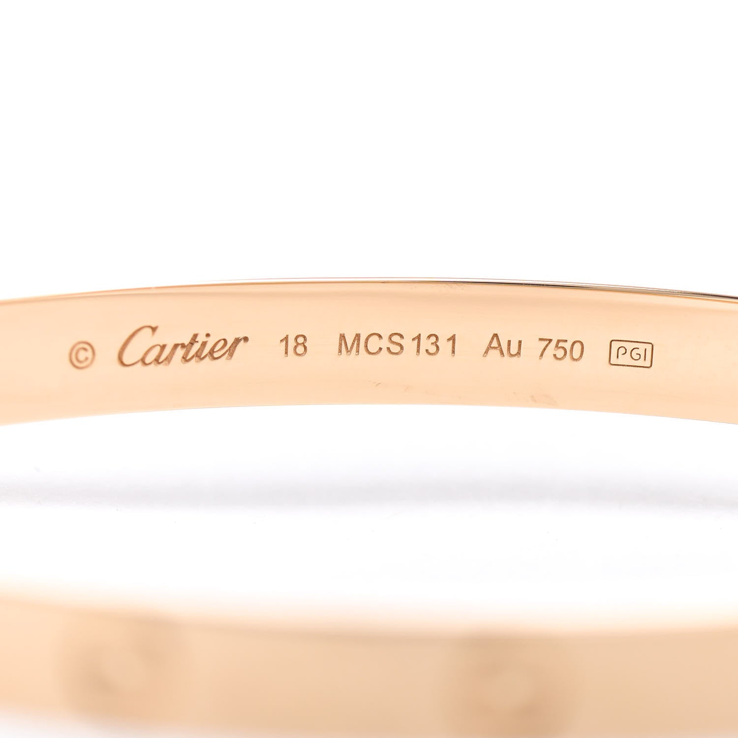 Cartier 18K Yellow Gold LOVE Bracelet 18 4 of 5