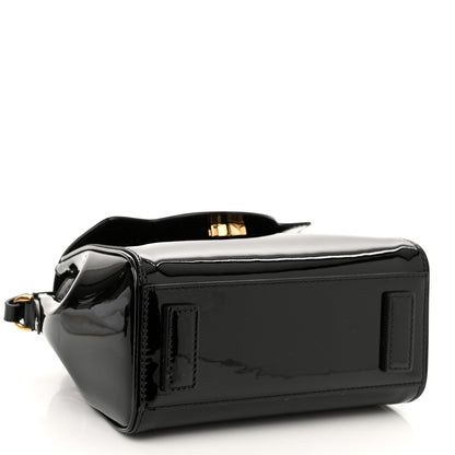 Versace Patent Calfskin Small La Medusa Top Handle Bag Black 4 of 9